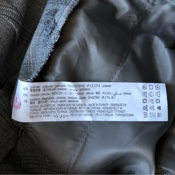 NWT Zara Plaid Jogger Waist Pants - Picture 9 of 10